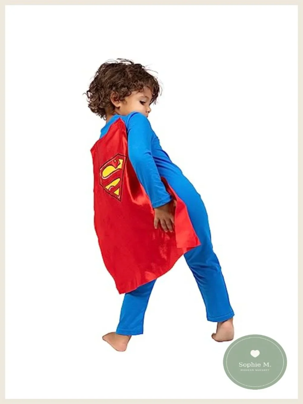 Justice League Cosplay One Piece Coverall with Cape for Baby Kids Zip-up